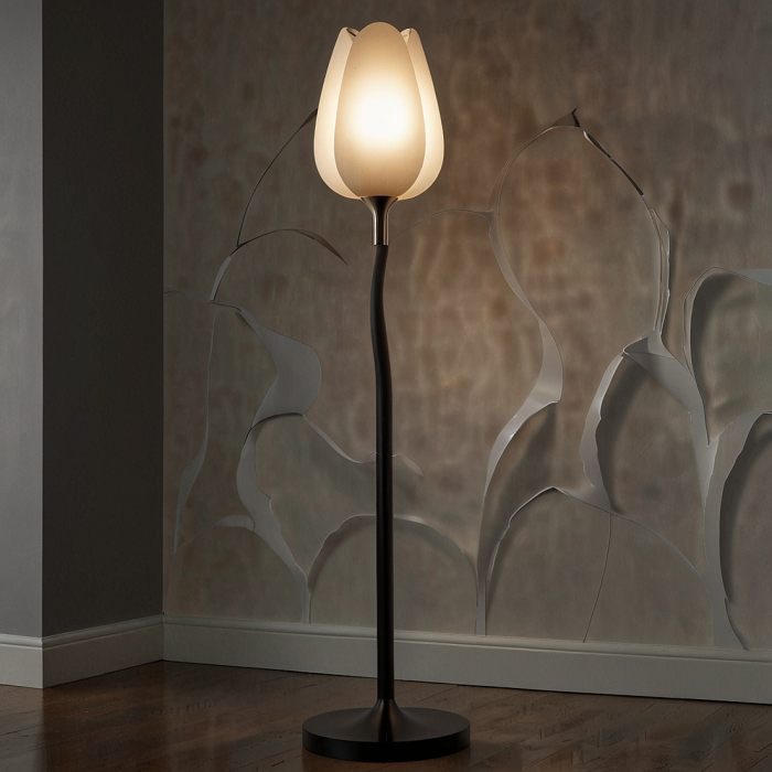 Торшер тюльпан с одной лампой (демо)