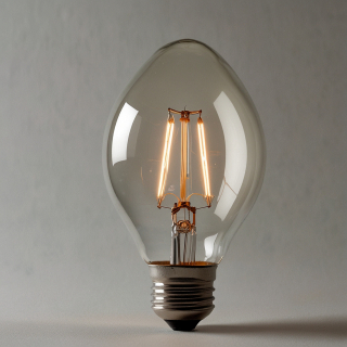 Лампа накаливания в форме груши матовая Е14  (демо)