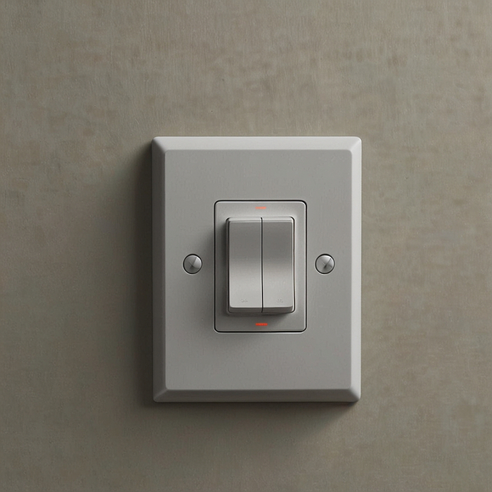 Выключатель встраиваемый двухклавишный (демо)