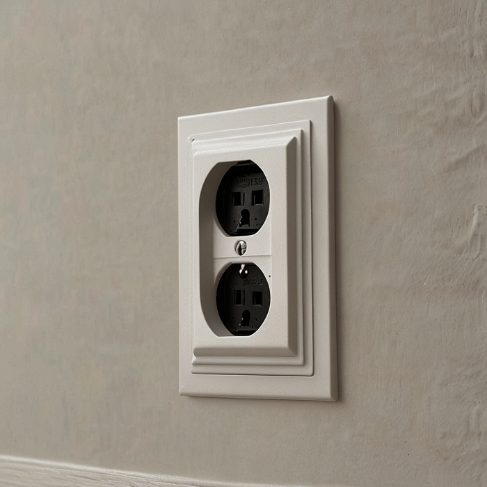 Розетка встраиваемая со шторками (демо)