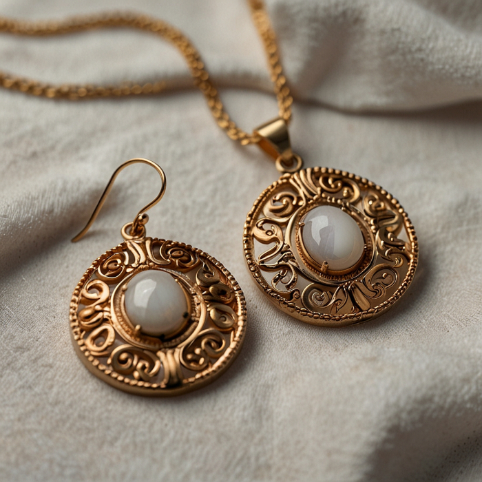 Набор кулон и серьги