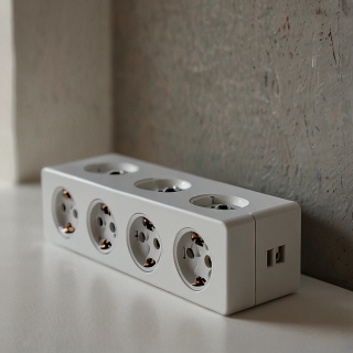 Удлинитель с 2 розетками  (демо)