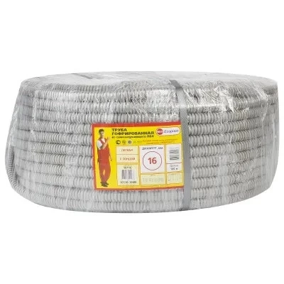 Труба гофрированная D16 (продаётся в упаковке)